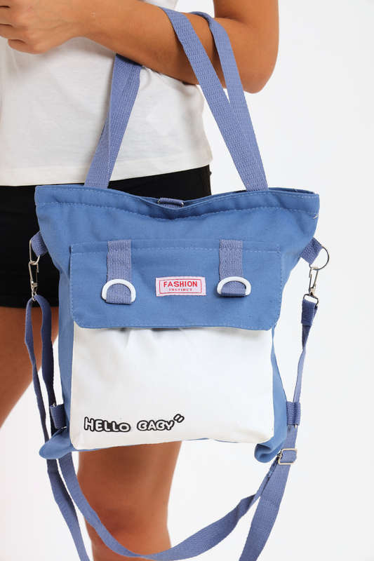 Ladies Canvas Tote Travel Bag With Multiple Compartments