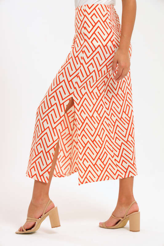 Ladies Printed Maxi Skirt