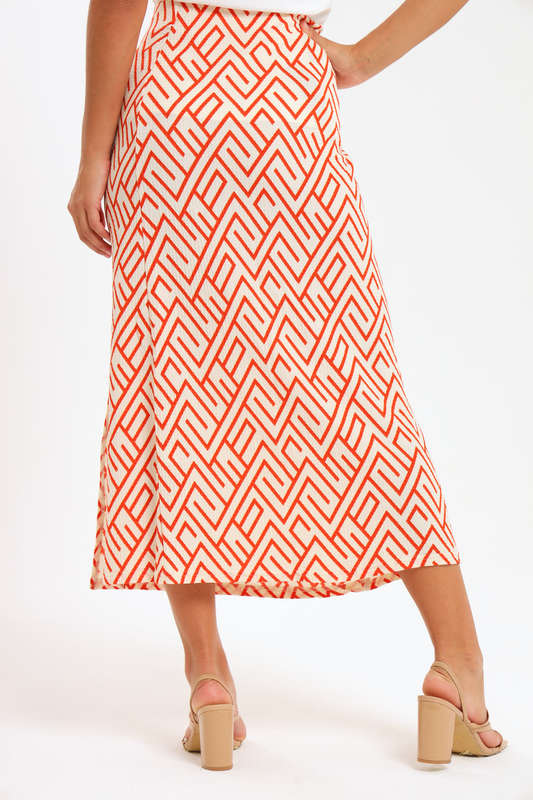 Ladies Printed Maxi Skirt