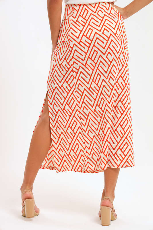 Ladies Printed Maxi Skirt