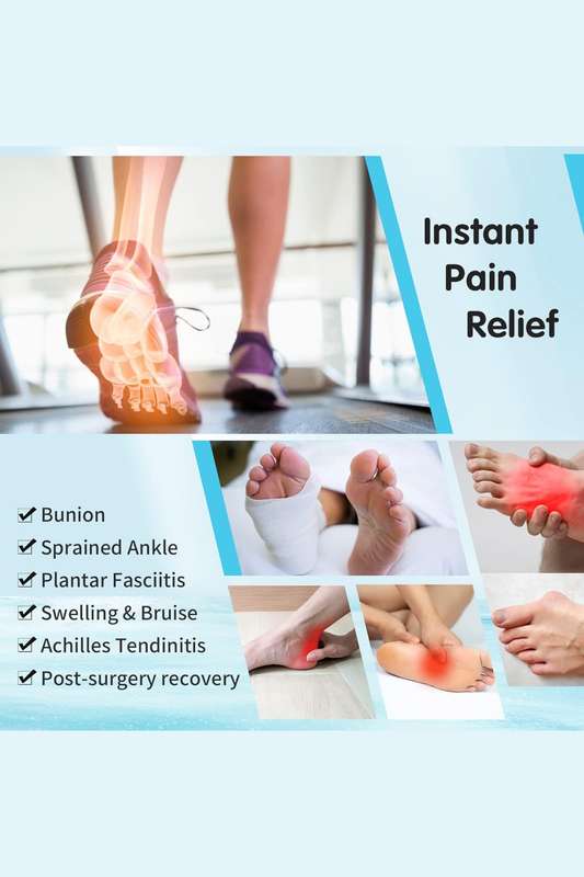Reusable Hot/Cold Pain Relief Foot Sock Wrap 1 Piece