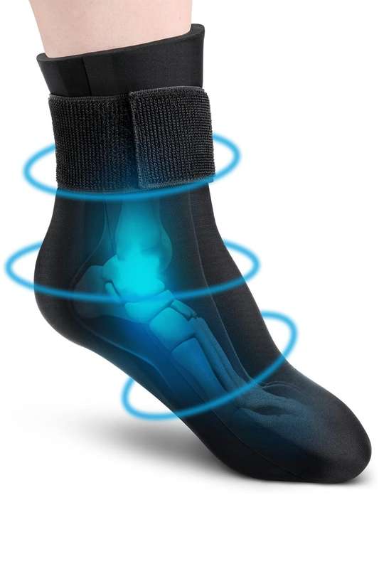 Reusable Hot/Cold Pain Relief Foot Sock Wrap 1 Piece