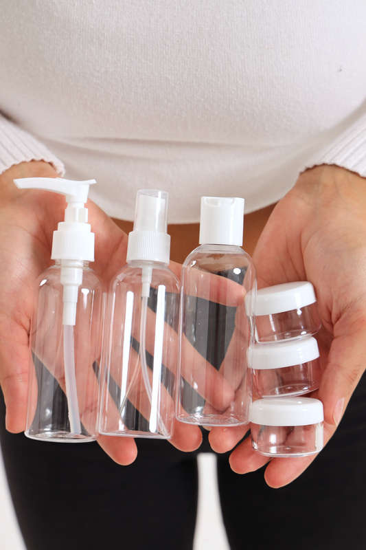Senza® 6 Pcs Travel Bottle Set with PVC Storage Bag