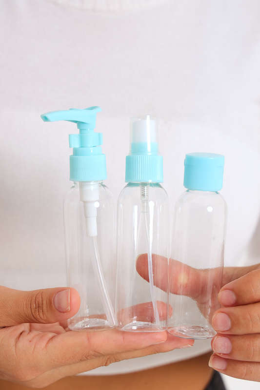 Senza® 3 Pcs Travel Bottle Set with PVC Storage Bag