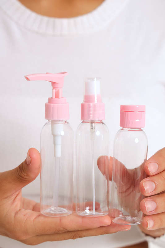 Senza® 3 Pcs Travel Bottle Set with PVC Storage Bag