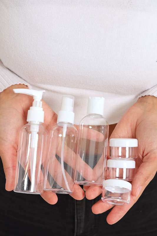 Senza® 6 Pcs Travel Bottle Set with PVC Storage Bag
