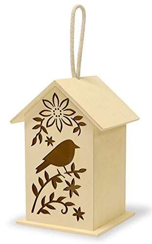 Senza® Art and Craft Paint Your Own Bird House Kit 200mm X 110mm