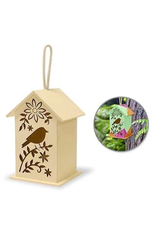 Senza® Art and Craft Paint Your Own Bird House Kit 200mm X 110mm