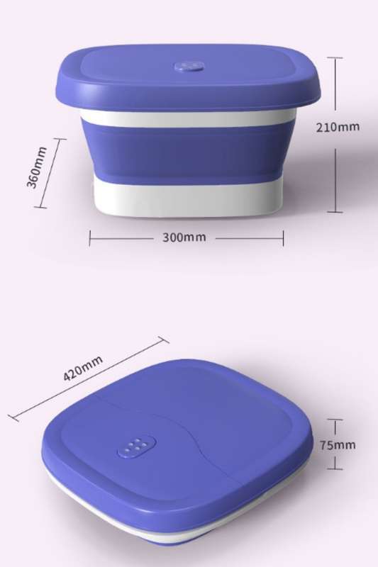 Senza® Collapsible Foot Bath Massager with Heat, Temperature Control