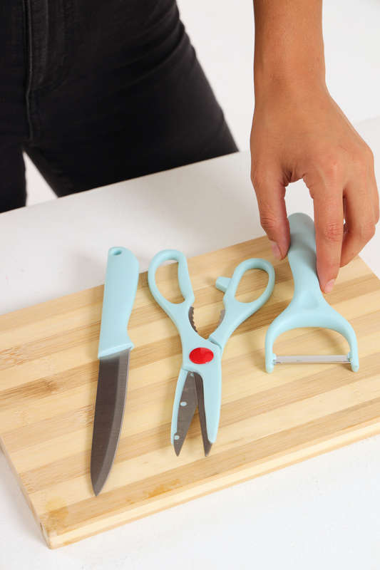 Senza® Knife, Scissors &amp; Peeler Combo Set