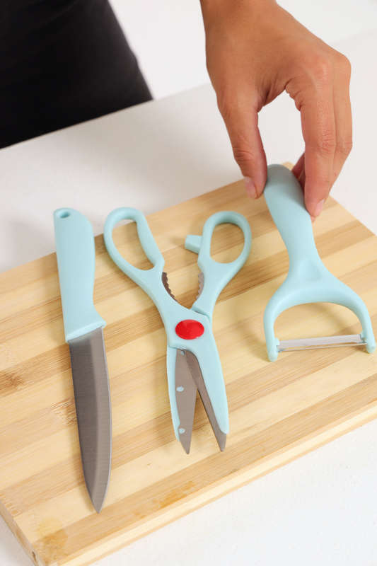 Senza® Knife, Scissors &amp; Peeler Combo Set