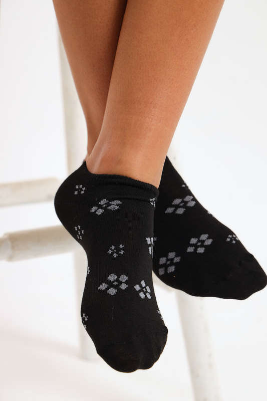 Senza® Ladies 12 Pair Printed Ankle Socks