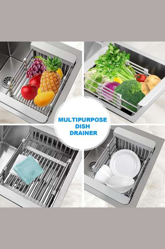Senza® Retractable Dish Drying - Organizing Rack