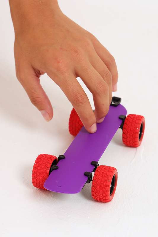 Senza® Slap On Pullback Skateboard Bracelet With Wheels