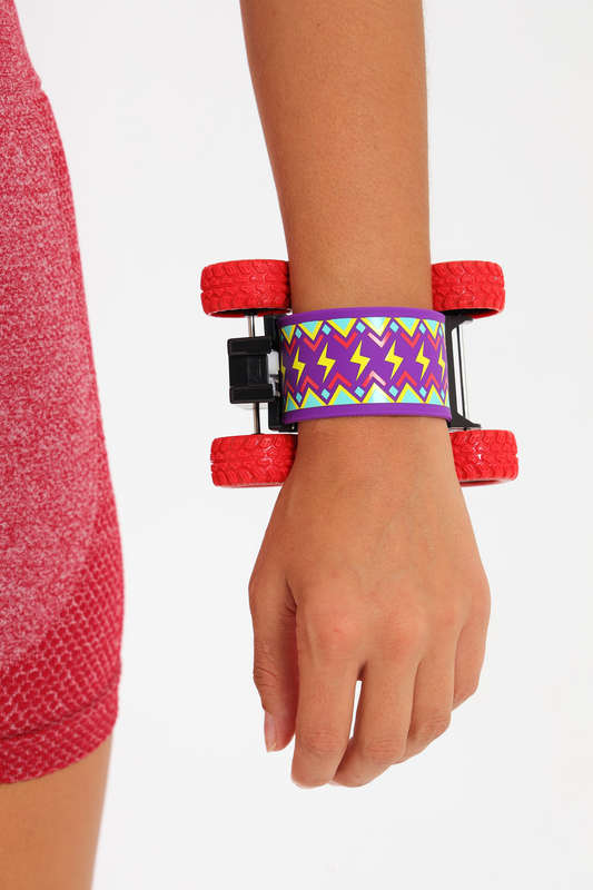 Senza® Slap On Pullback Skateboard Bracelet With Wheels