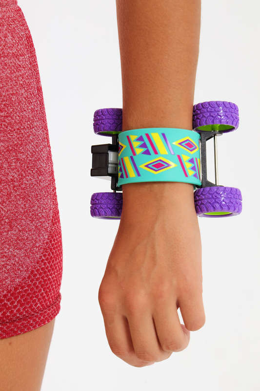 Senza® Slap On Pullback Skateboard Bracelet With Wheels