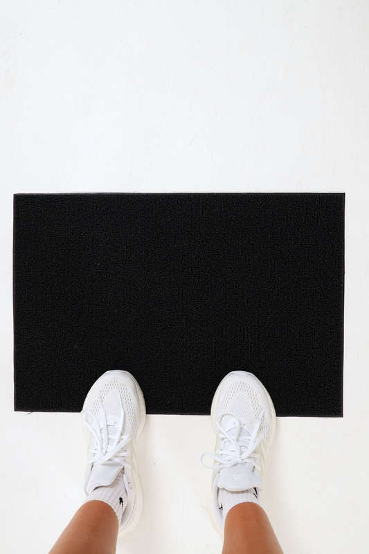 Senza® Modern Utility Multipurpose Loomed Non-Slip Rubber Door Mat 600 x 400 mm
