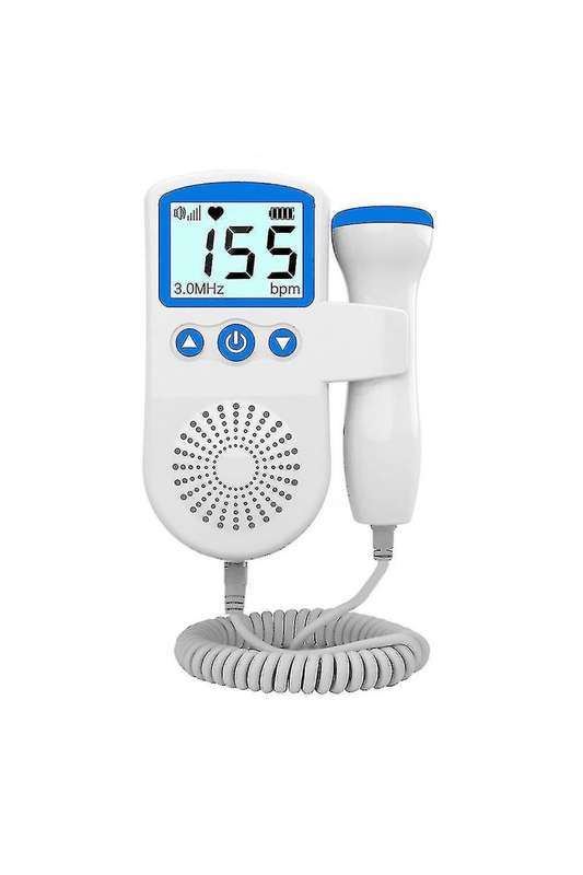 Ultrasonic Fetal Doppler Detect Baby Heartbeat Rate Probe Prenatal Monitor