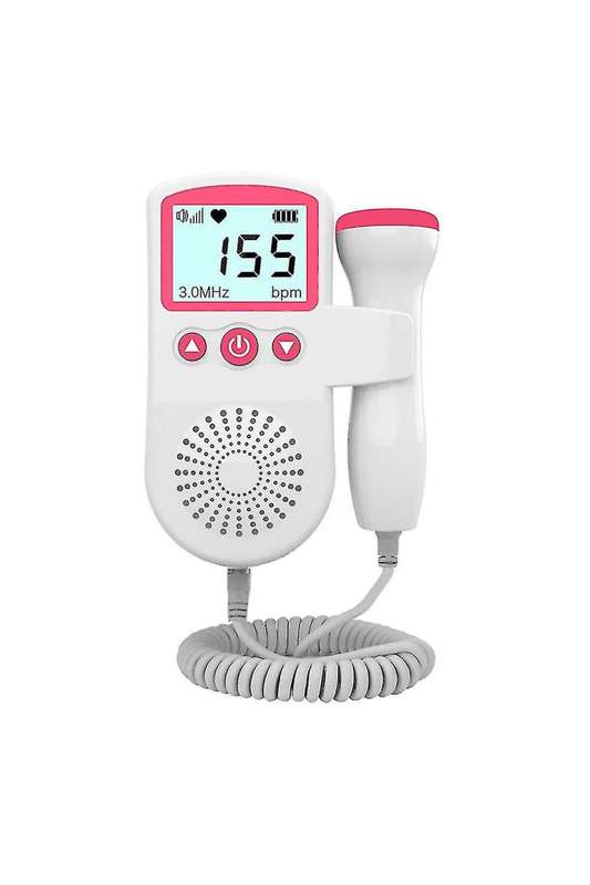 Ultrasonic Fetal Doppler Detect Baby Heartbeat Rate Probe Prenatal Monitor