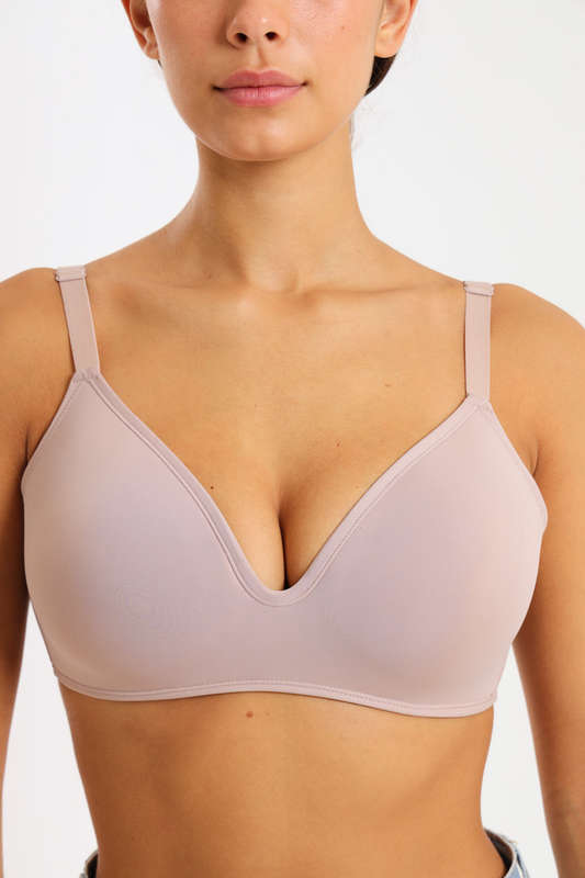 Branded 2 Pack Montelle Plush Wirefree T-Shirt Comfort Bra C-D-DD For Large Bust