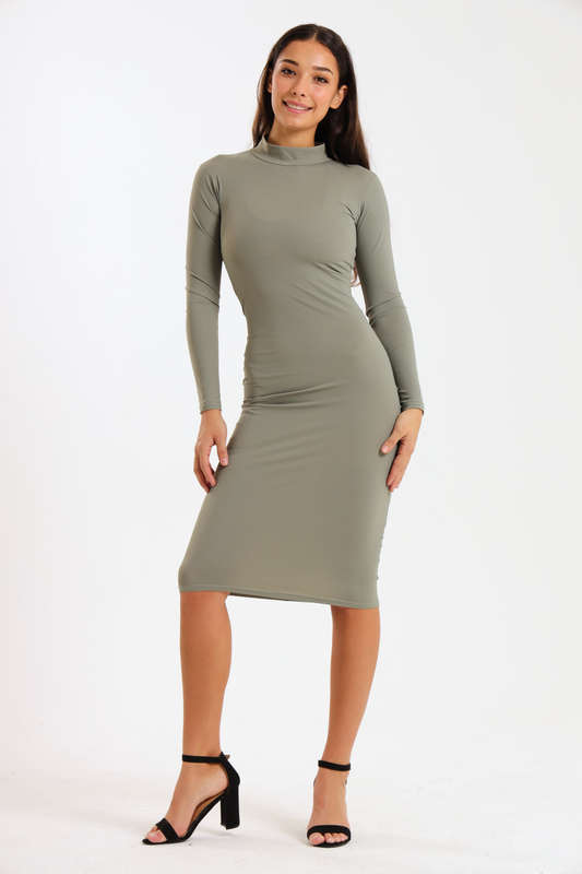 Alice Skin Tight Long Sleeve Bodycon Midaxi Dress