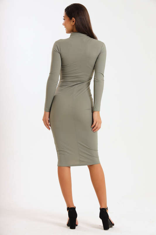 Alice Skin Tight Long Sleeve Bodycon Midaxi Dress
