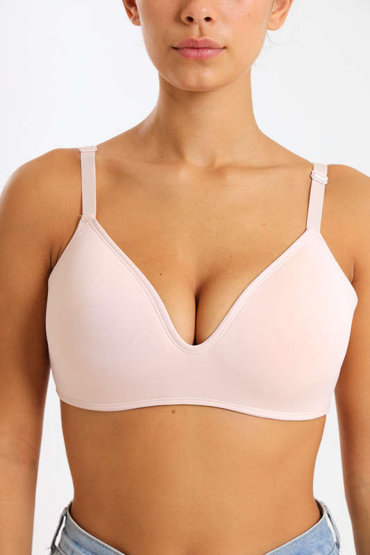 Branded 2 Pack Montelle Plush Wirefree T-Shirt Comfort Bra C-D-DD For Large Bust