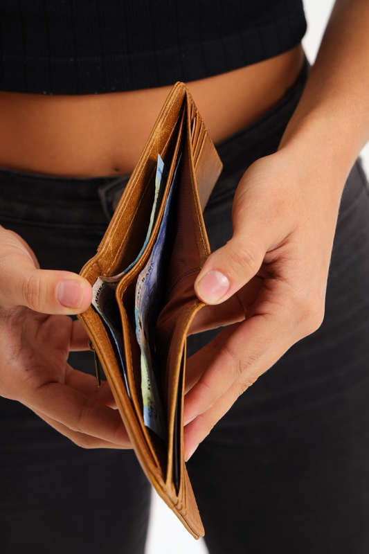 Camel Mountain Bi-Fold Geniun Leather Multiple Slot Card Wallet With Coin Pocket