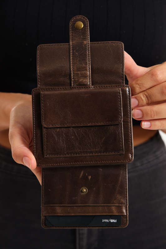 Geniun Leather Wallet With Coin Slot