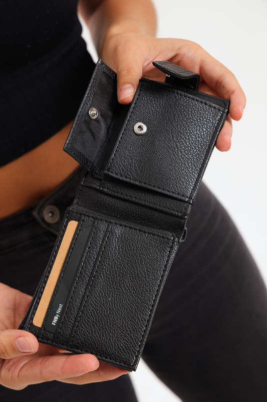Classic Black PU Leather Multiple Card Wallet