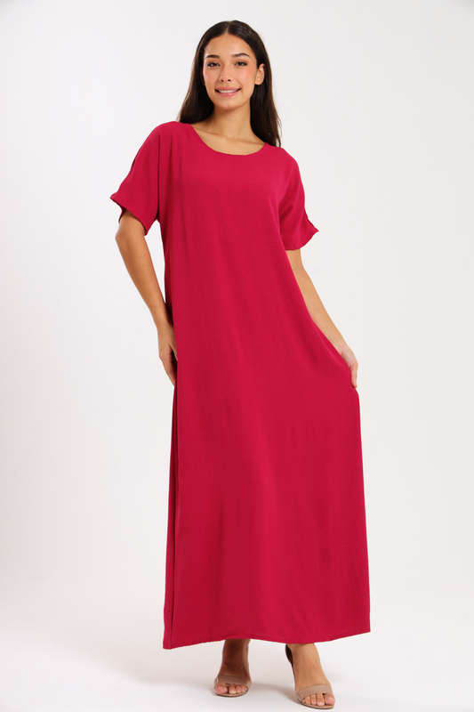 Jasmin Classic Maxi Short Sleeve Dress