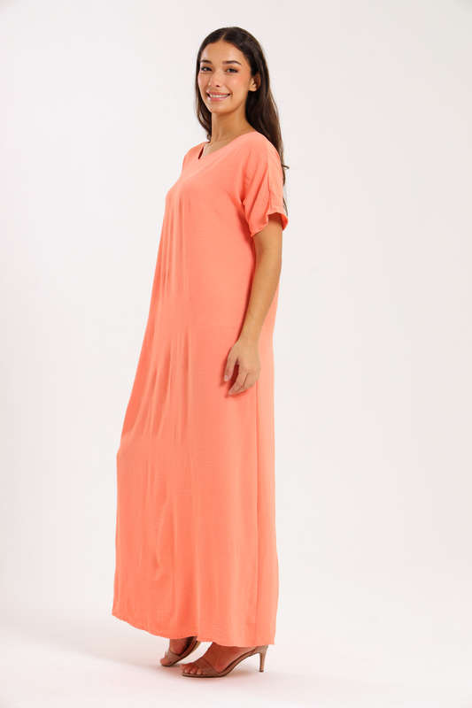 Jasmin Classic Maxi Short Sleeve Dress