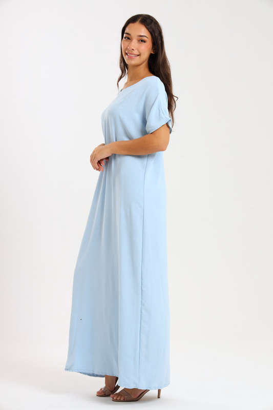 Jasmin Classic Maxi Short Sleeve Dress
