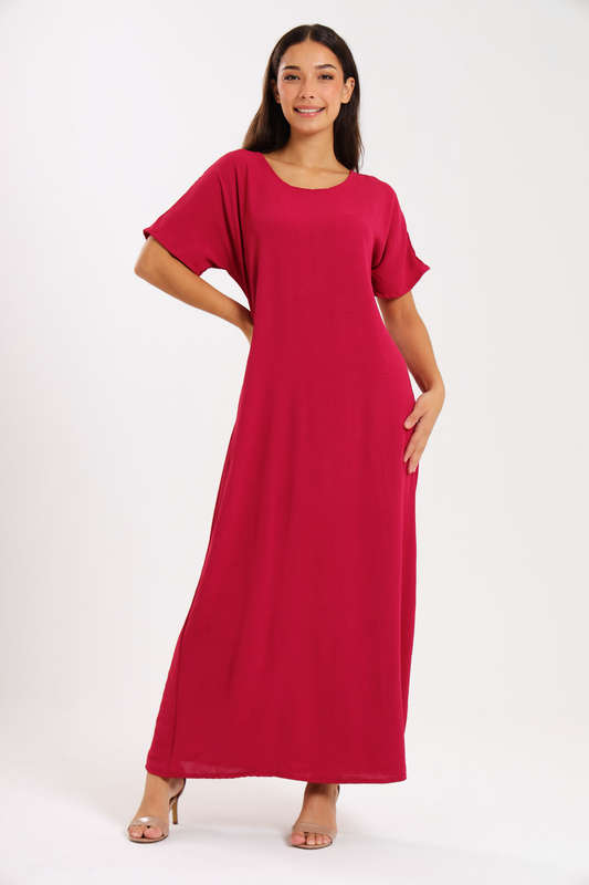 Jasmin Classic Maxi Short Sleeve Dress