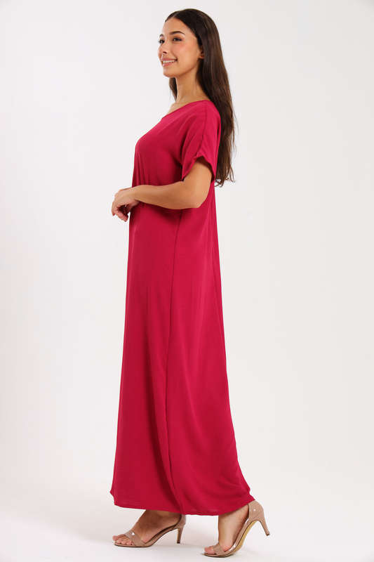 Jasmin Classic Maxi Short Sleeve Dress