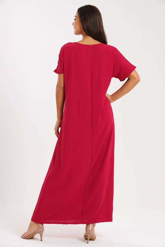 Jasmin Classic Maxi Short Sleeve Dress