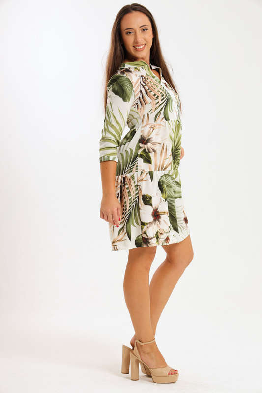 Julia 3/4 Sleeve Tiered Dress