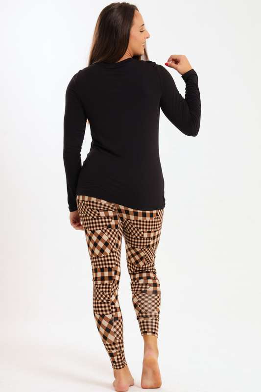 Ladies Printed Comfy Long Sleeve Pyjama Set