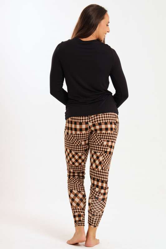 Ladies Printed Comfy Long Sleeve Pyjama Set