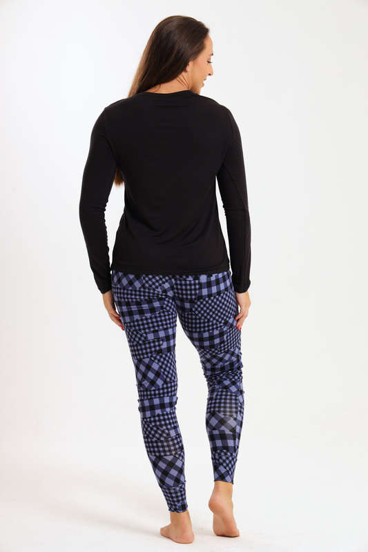 Ladies Printed Comfy Long Sleeve Pyjama Set
