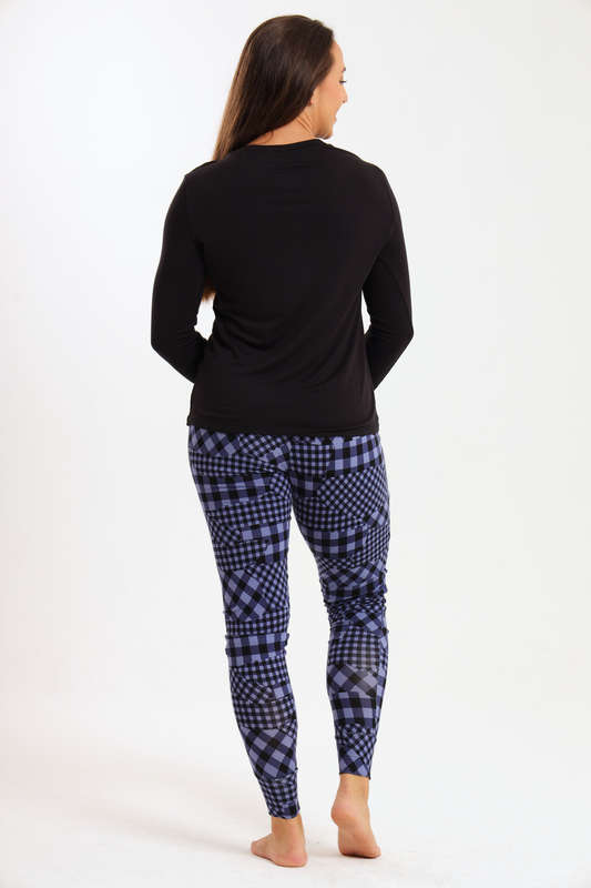 Ladies Printed Comfy Long Sleeve Pyjama Set