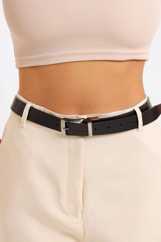 Ladies Reversible Slimline 2-in-1 Office Leather Belt 1200mm x 30mm
