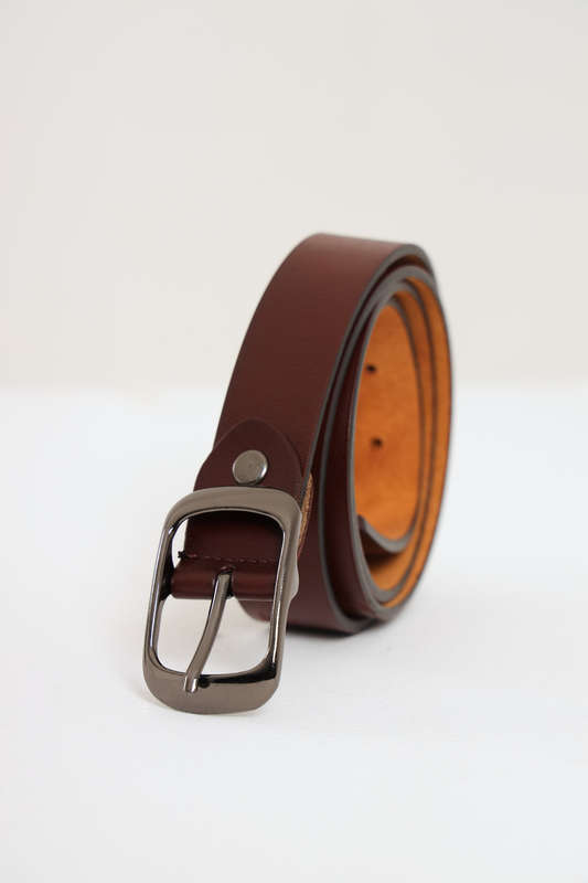 Ladies Slimline PU Leather Belt 1200mm x 30mm