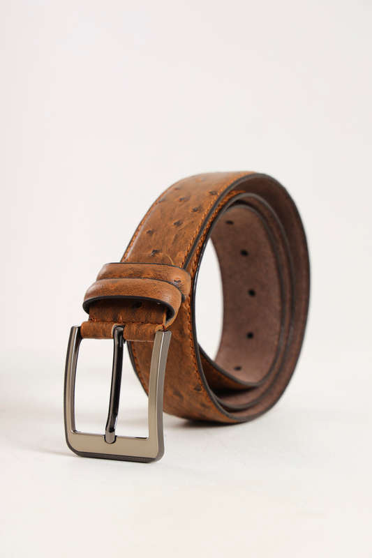 Ostrich PU Leather Belt 30mm