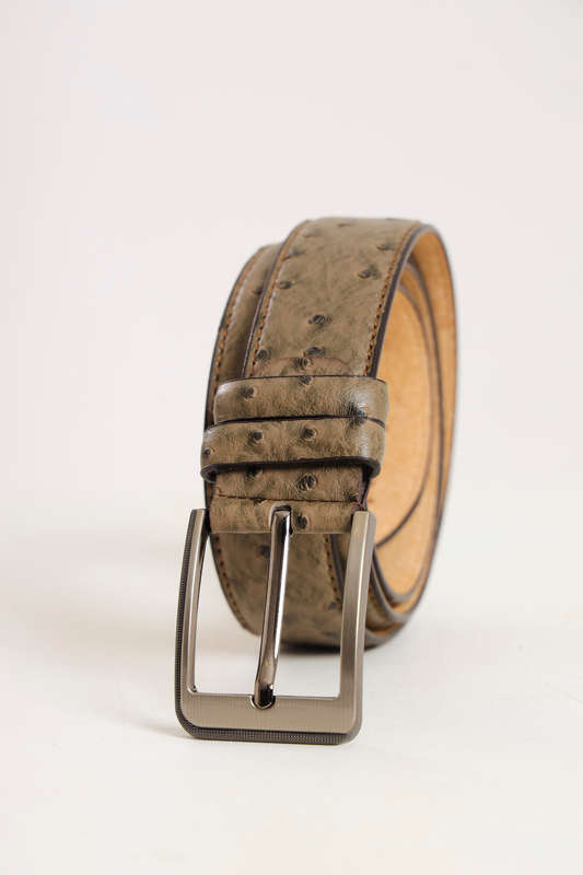 Ostrich PU Leather Belt 30mm
