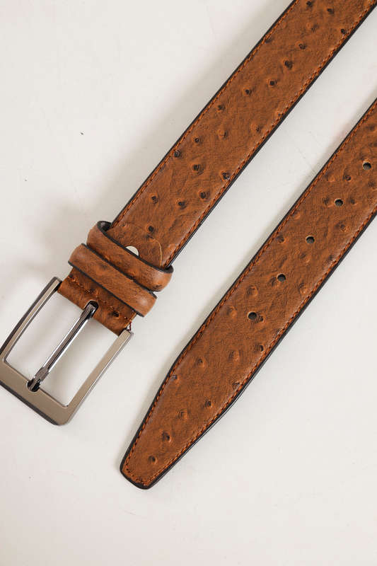 Ostrich PU Leather Belt 30mm