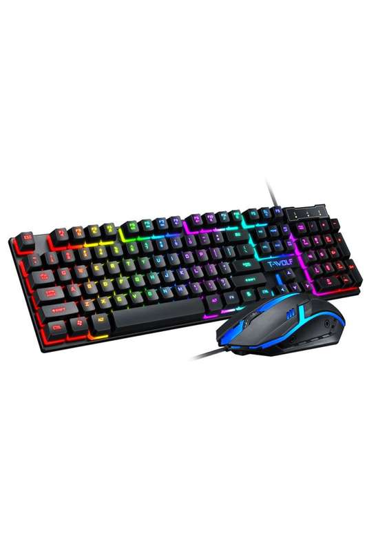 T-Wolf Professional Mechanical Gaming Keyboard &amp; Mouse Combo