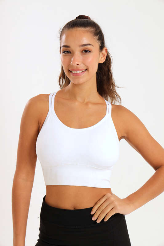 Senza®High Impact Performance Crop Top Padded Sports Bra