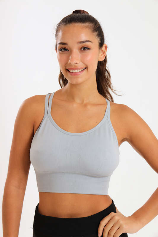 Senza®High Impact Performance Crop Top Padded Sports Bra