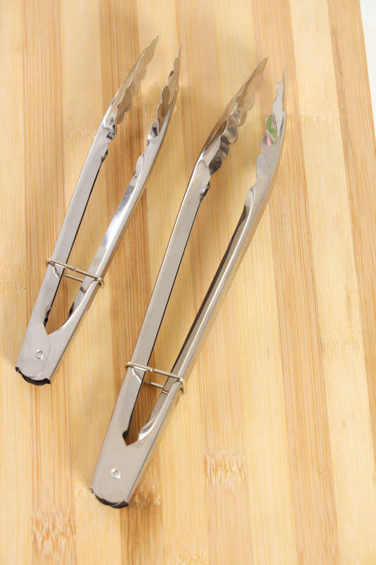 Senza® 2 Pack Stainless Steel Braai and Grilling Tongs with Locking Mechanism